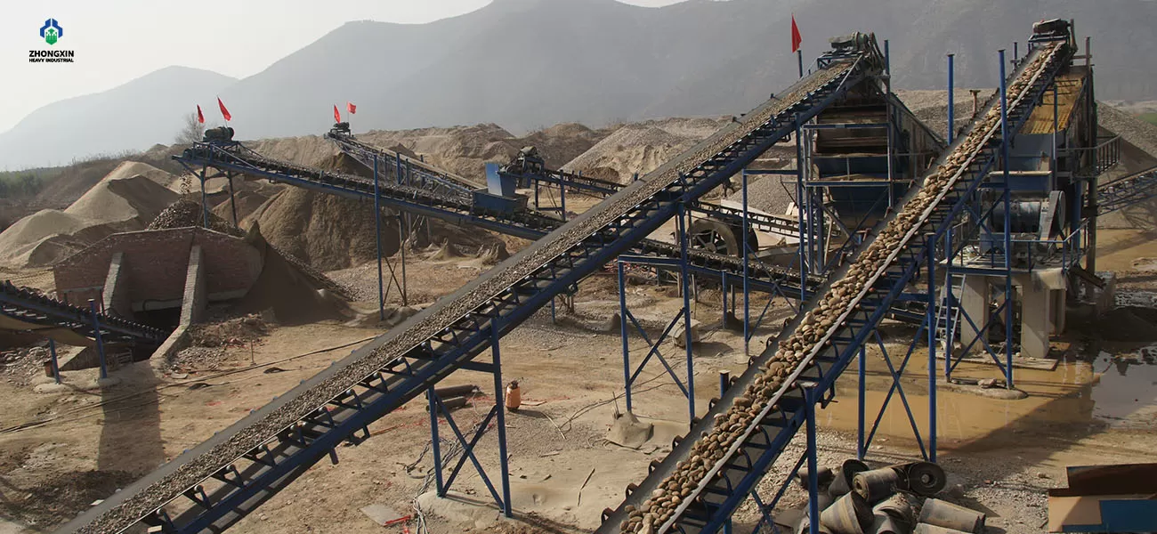 350 TPH High-Yield Pebble Crushing and Sand Washing Production Line(Image3) 350 TPH High-Yield Pebble Crushing and Sand Washing Production Line(Image3)
